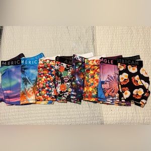 Lot of 8 American Eagle 6 in flex boxer brief